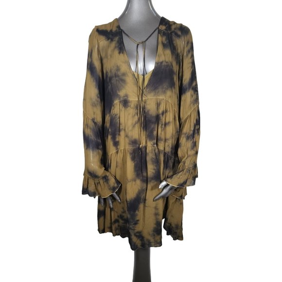 Young Fabulous & Broke Dresses & Skirts - Young Fabulous & Broke NWT Rosa Tie Dye Green Dress YFB Medium